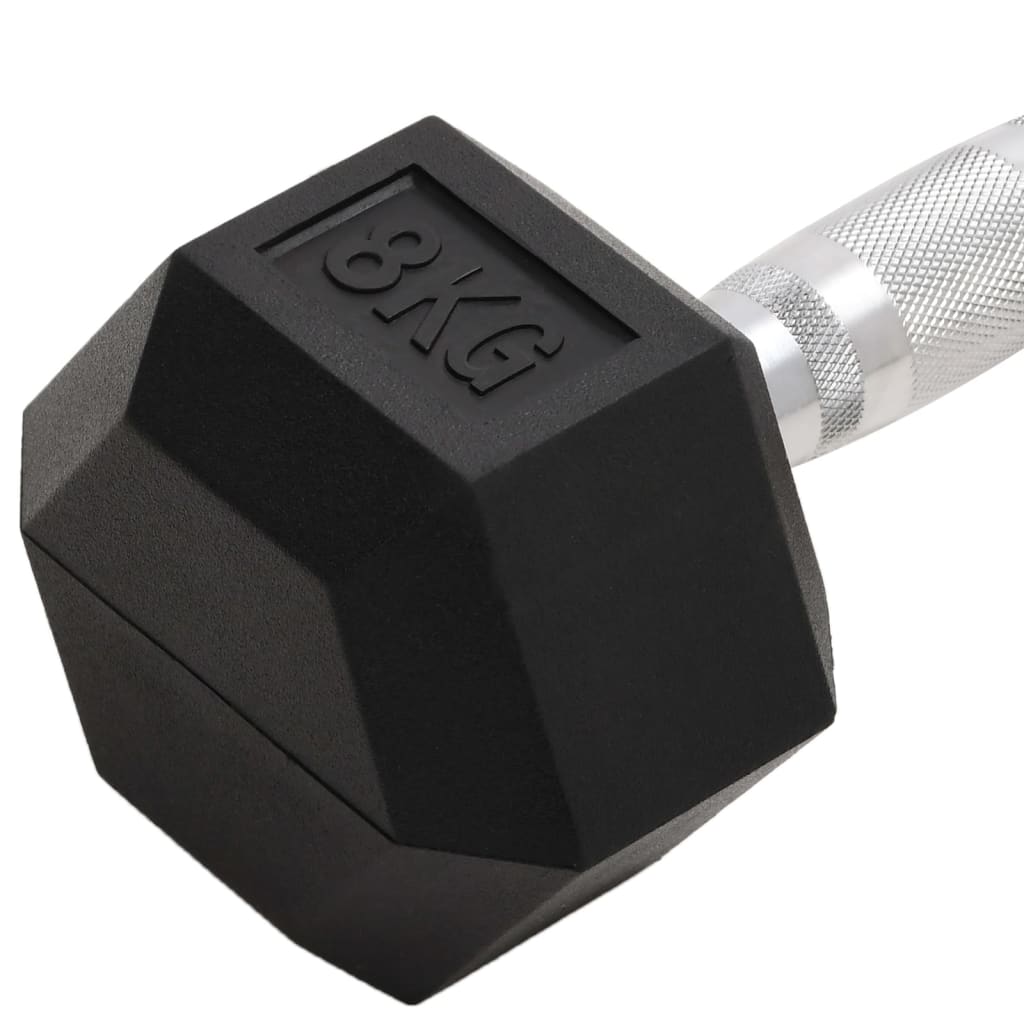 vidaXL Kurzhanteln 2 Stk. 16 kg Gesamt Gusseisen - Image 6