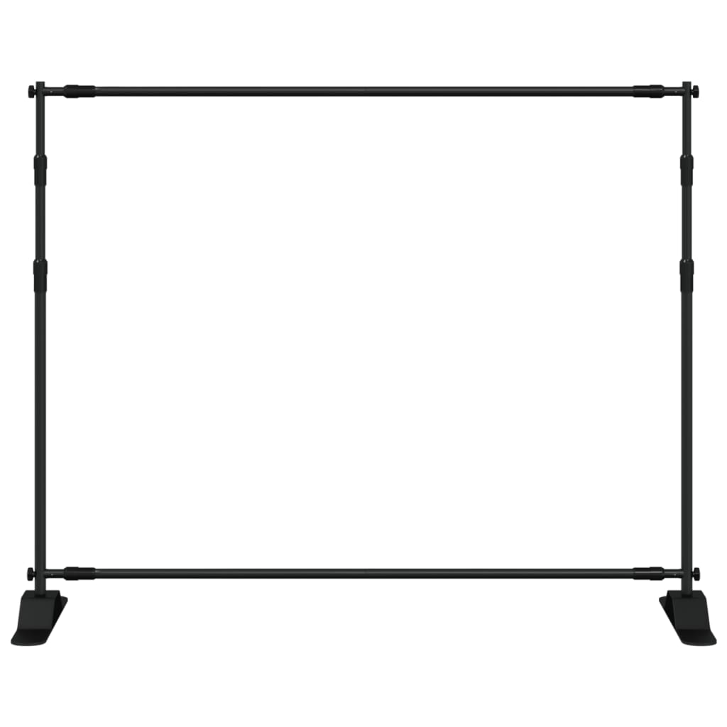 vidaXL Hintergrundstative 2 Stk. Schwarz 254x243 cm Stahl - Image 4