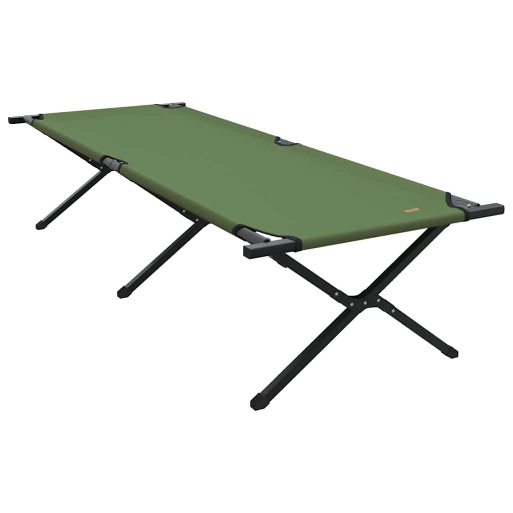 vidaXL Lit de camping pliant Amy jaune Tissu Oxford - Image 4