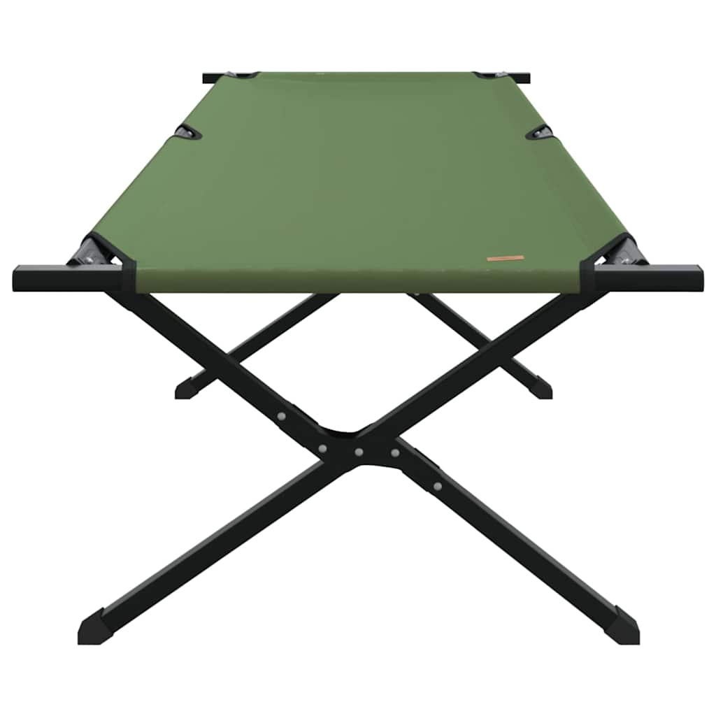 vidaXL Lit de camping pliant Amy jaune Tissu Oxford - Image 5