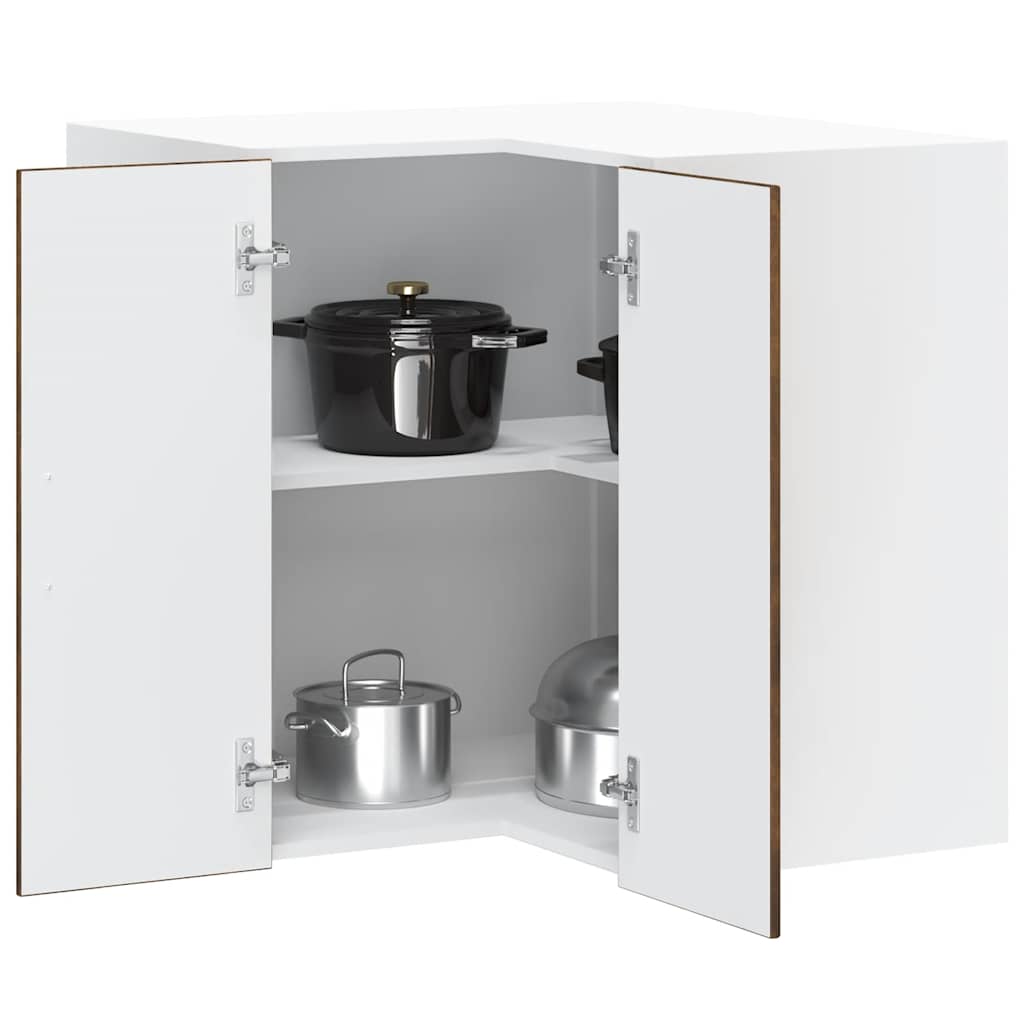 vidaXL Mueble de cocina esquina pared Porto roble ahumado