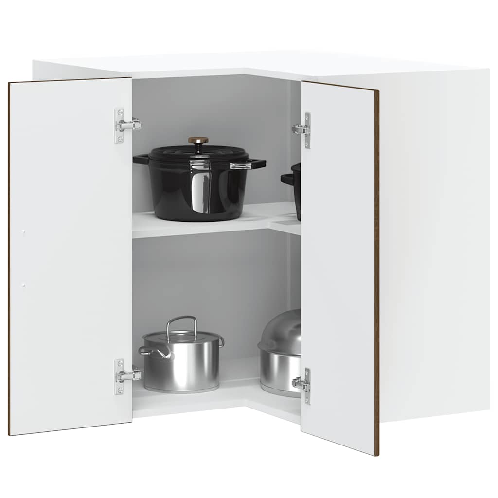 vidaXL Mueble de cocina esquina pared Lucca roble marrón