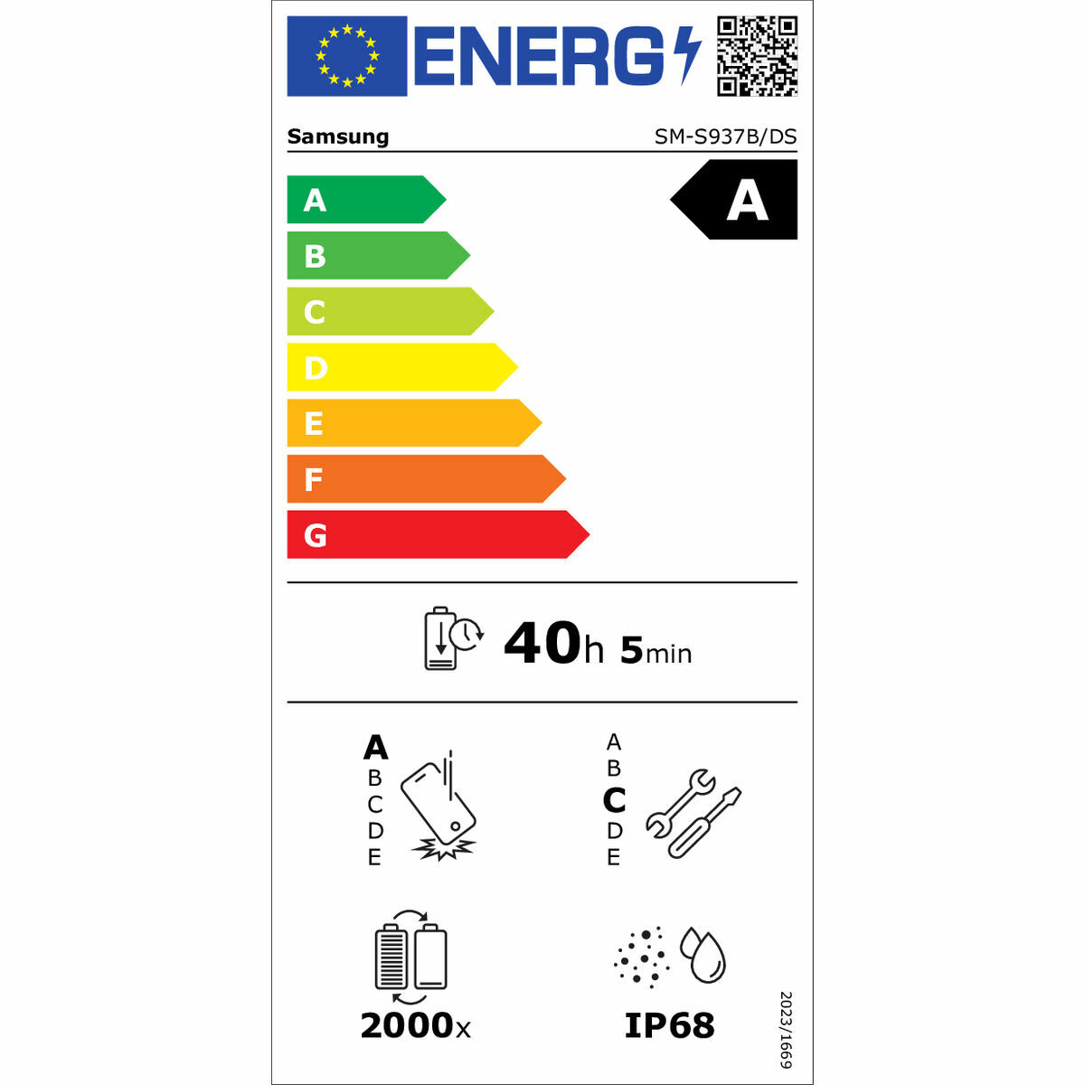 Smartphone Samsung SM-S937 6,7" Octa Core 12 GB RAM 256 GB Nero - Image 6