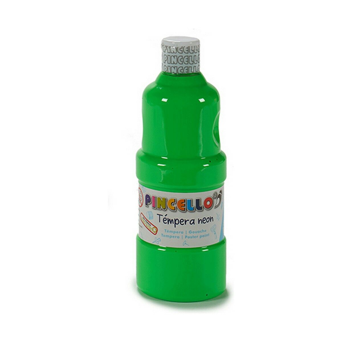 Tempere Pincello Neon Verde 400 ml (6 Unità)