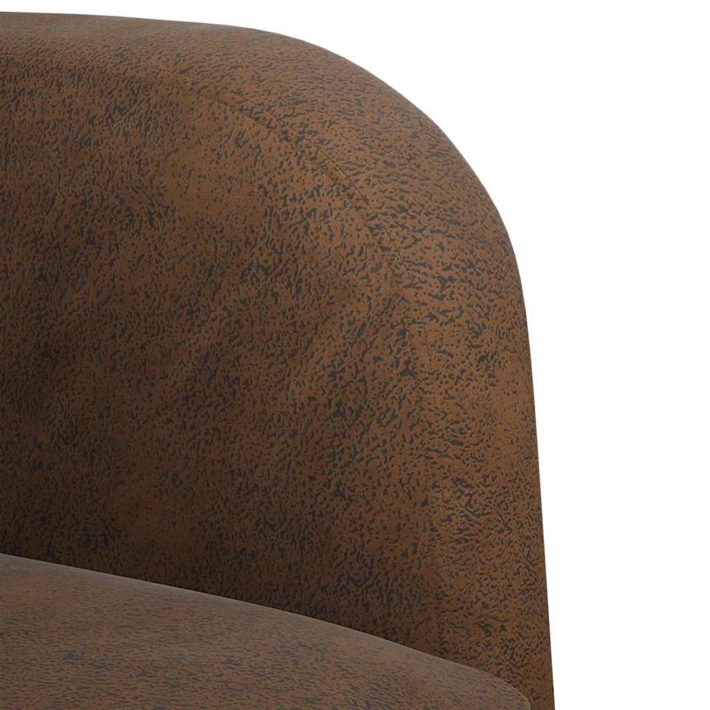 vidaXL Zweisitzer-Sofa Braun 110 cm Kunstleder - Image 6