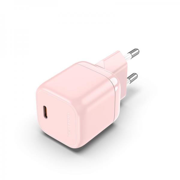 Caricabatterie da Parete Vention FAKP0-EU Rosa 30 W USB-C