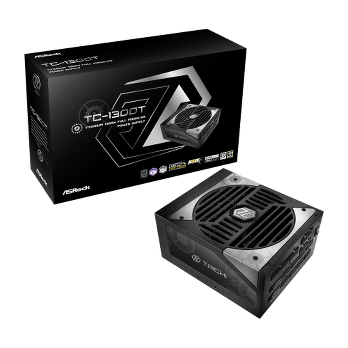 Fonte di Alimentazione ASRock 90-UXT130-TFEAAB 1300 W 80 PLUS Titanium