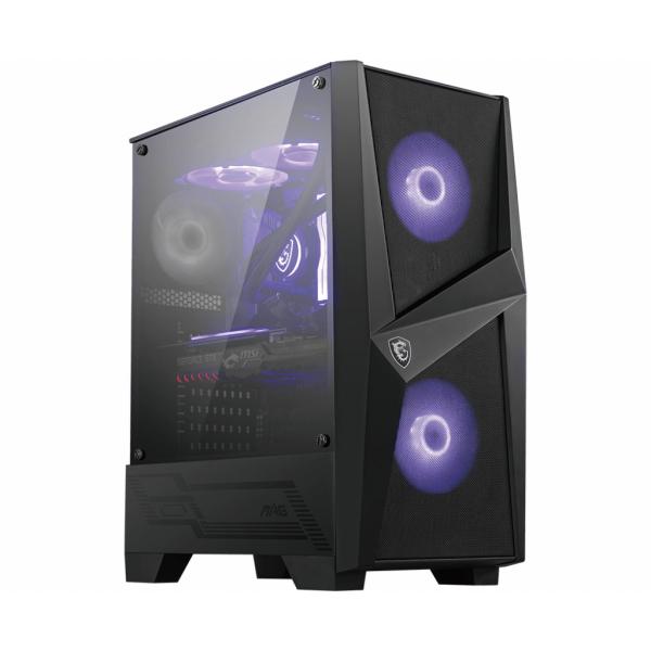 Case computer desktop ATX MSI MAG FORGE 100M Nero Porpora