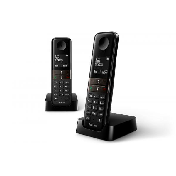 Telefono Senza Fili Philips D4702B/34 Duo 1,8" DECT (2 pcs)