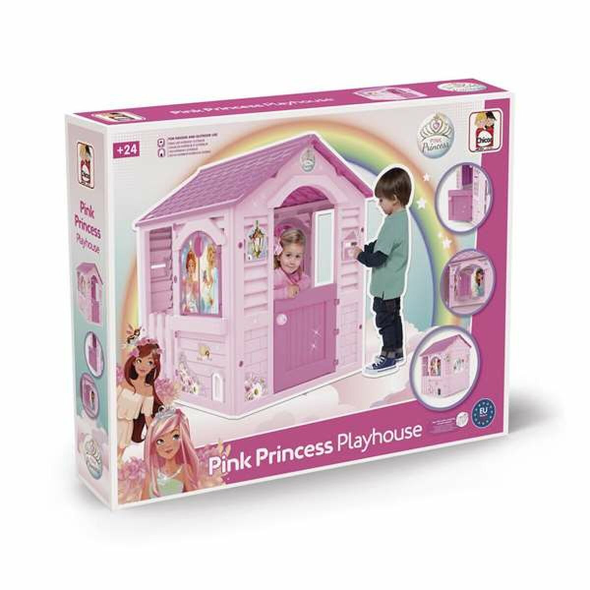 Casa da Gioco per Bambini Chicos Pink Princess 94 x 103 x 104 cm Rosa - Image 3