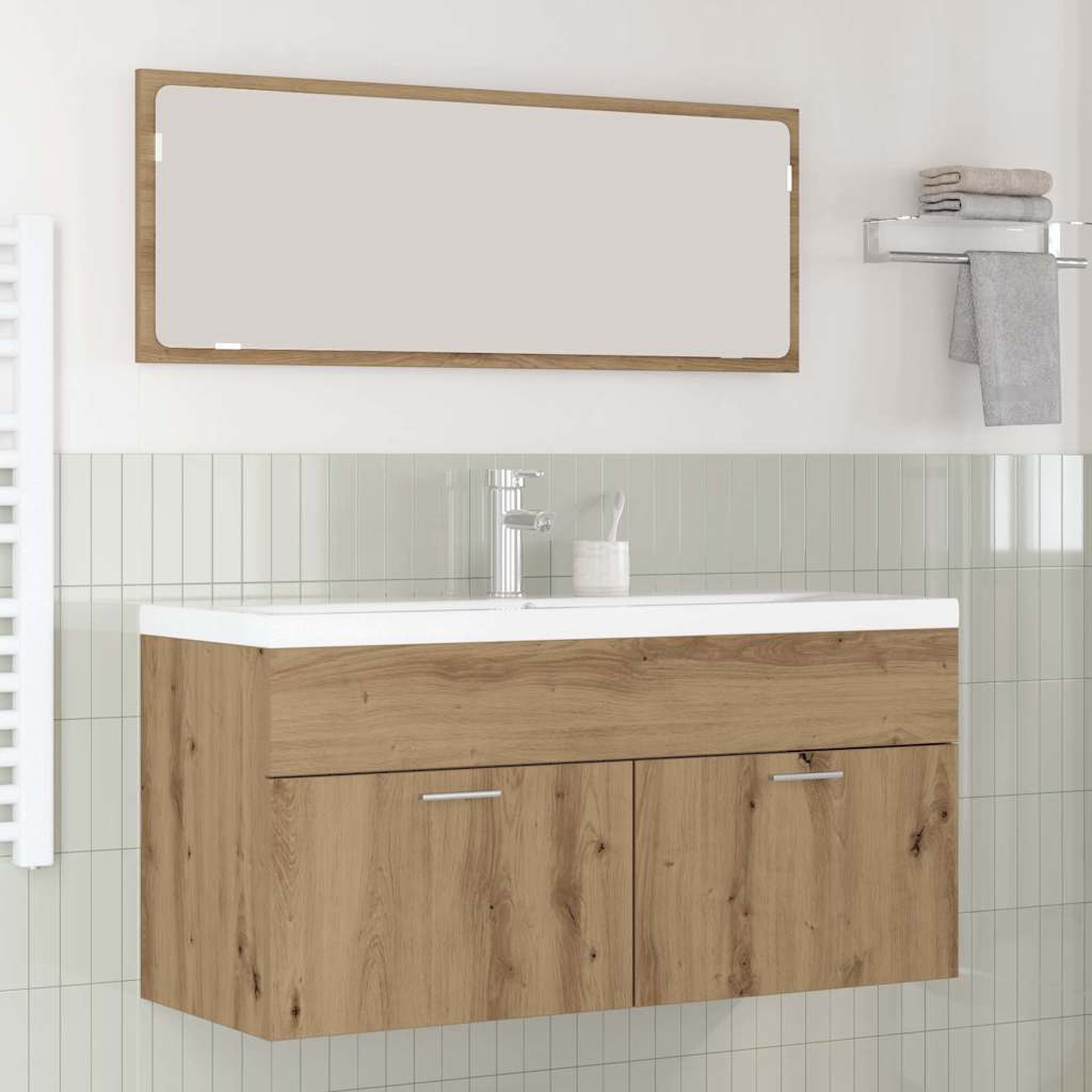 vidaXL Cabinet de salle de bain Chêne artisanal 100 x 38,5 x 46 cm