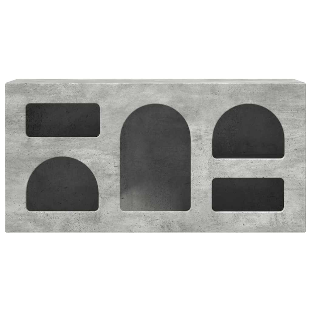 vidaXL Mueble de TV Gris Concreto 80 x 35 x 40 cm Madera de ingeniería - Image 5