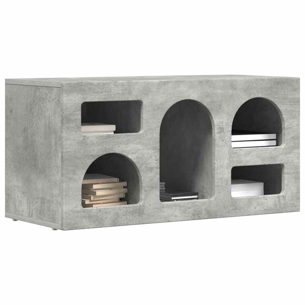 vidaXL Mueble de TV Gris Concreto 80 x 35 x 40 cm Madera de ingeniería - Image 3