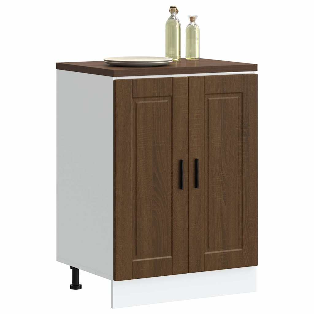 vidaXL Mueble bajo de cocina porto roble marrón madera reconstituida