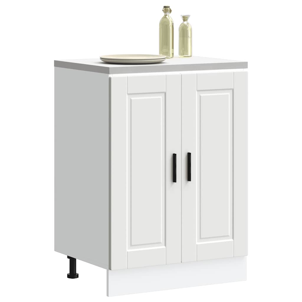 vidaXL Mueble bajo de cocina Porto madera contrachapada blanca