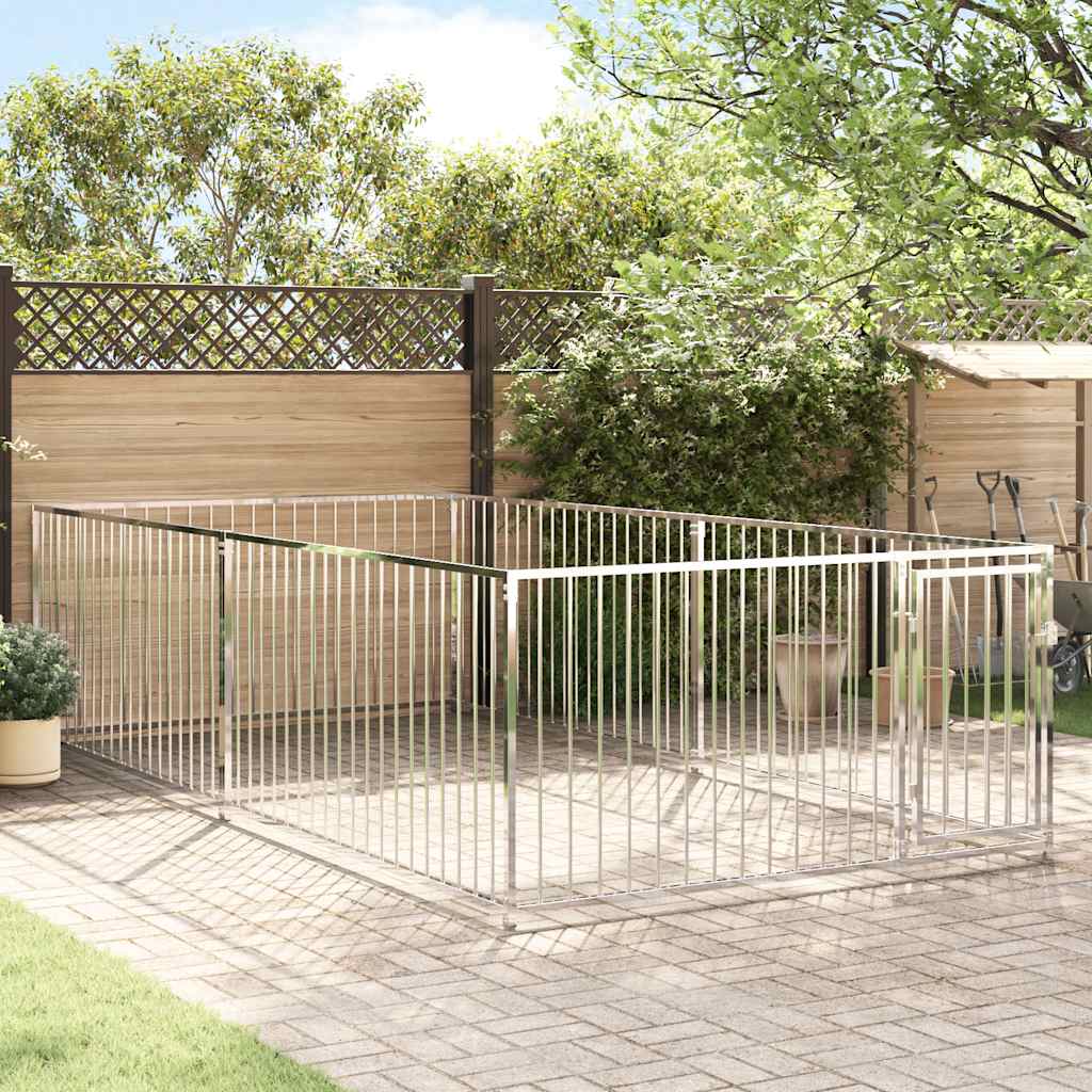 vidaXL Jaula perrera de exterior 200x400x100 cm