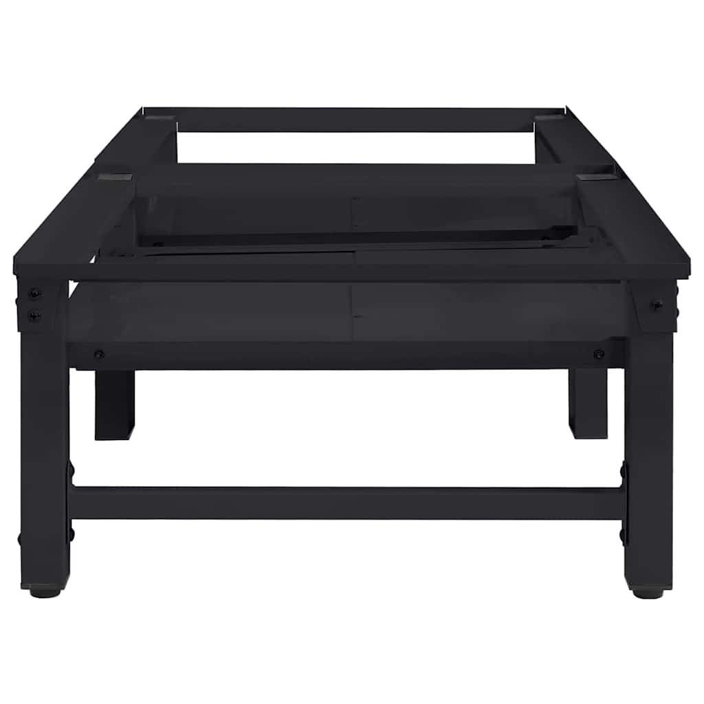 vidaXL Waschmaschinen-Podest 2 pcs Schwarz 64 x 55 x 32,5 cm Stahl - Image 4