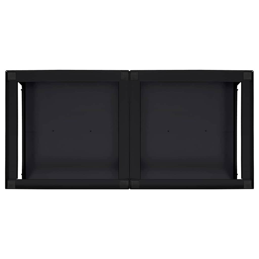 vidaXL Waschmaschinen-Podest 2 pcs Schwarz 64 x 55 x 32,5 cm Stahl - Image 6