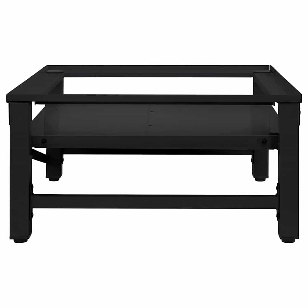 vidaXL Waschmaschinen-Podest Schwarz 64 x 55 x 32,5 cm Stahl - Image 4