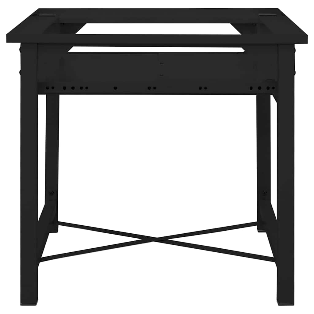 vidaXL Waschmaschinen-Podest Schwarz 64 x 55 x 32,5 cm Stahl - Image 4