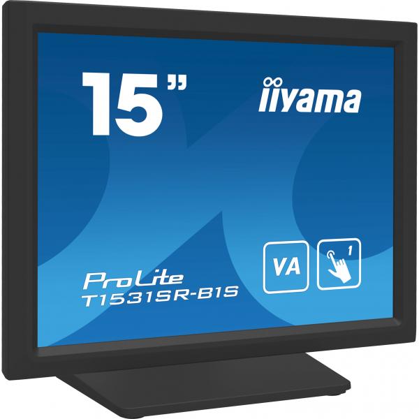 Iiyama T1531sR-B1s Monitor Pc 38,1 Cm [15] 1024 X 768 Pixel Xga Lcd Touch Screen Nero (iiyama T1531sR-B1s Pos Monitor 38.1 Cm [15'] 1024 X 768 Pixels