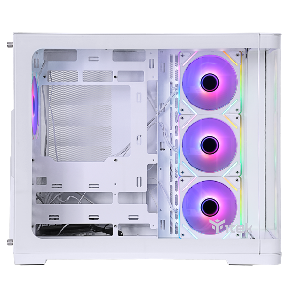 Itek Case Dark Cave Curved, Gaming Tower, Atx, 4x12cm Argb Fan, 2xusb3, TypE-C, Curved Temp Glass S - Image 3