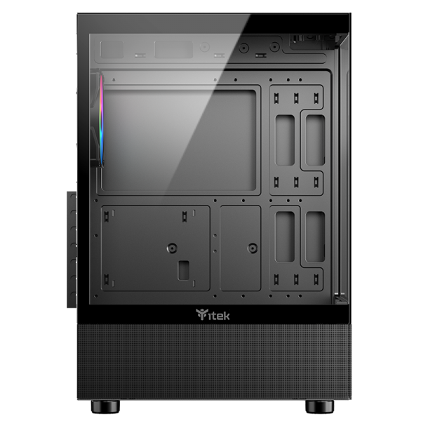 Itek Case Showbui 33b, Gaming Tower Atx, 12cm Argb Fan, Usb3, Side Front Panel Temp Glass - Image 3
