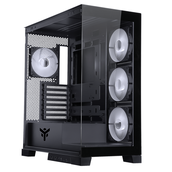 Itek Case Showbui 45b - Gaming Tower, Atx, 4x12cm Argb Fan, 2xusb3, TypE-C, Side Front Panel te - Image 3