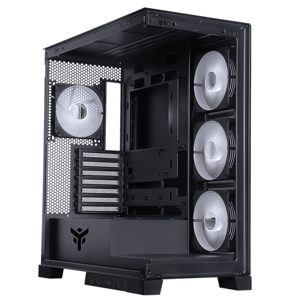 Itek Case Showbui 45b - Gaming Tower, Atx, 4x12cm Argb Fan, 2xusb3, TypE-C, Side Front Panel te - Image 4