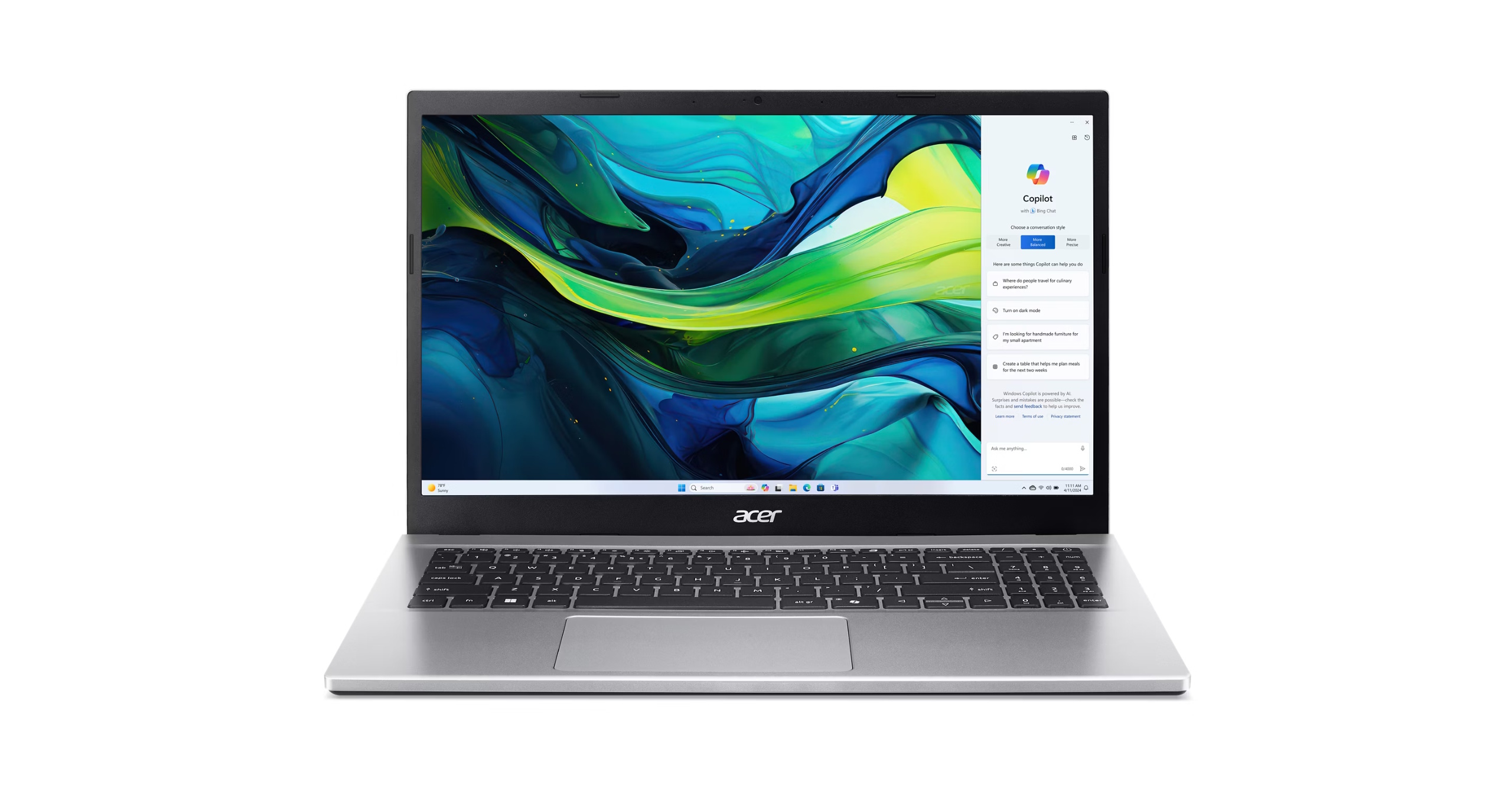 Acer Nb 15,6" Ryzen 5 5625u 8gb 512gb Ssd Win 11 Home