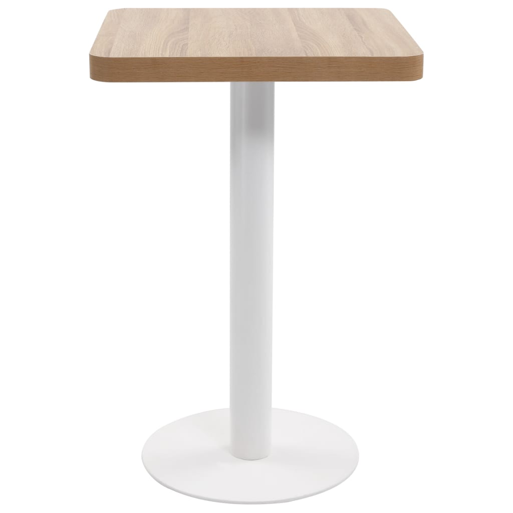 Tavolo Da Bistrot Marrone Chiaro 50x50 Cm In Mdf