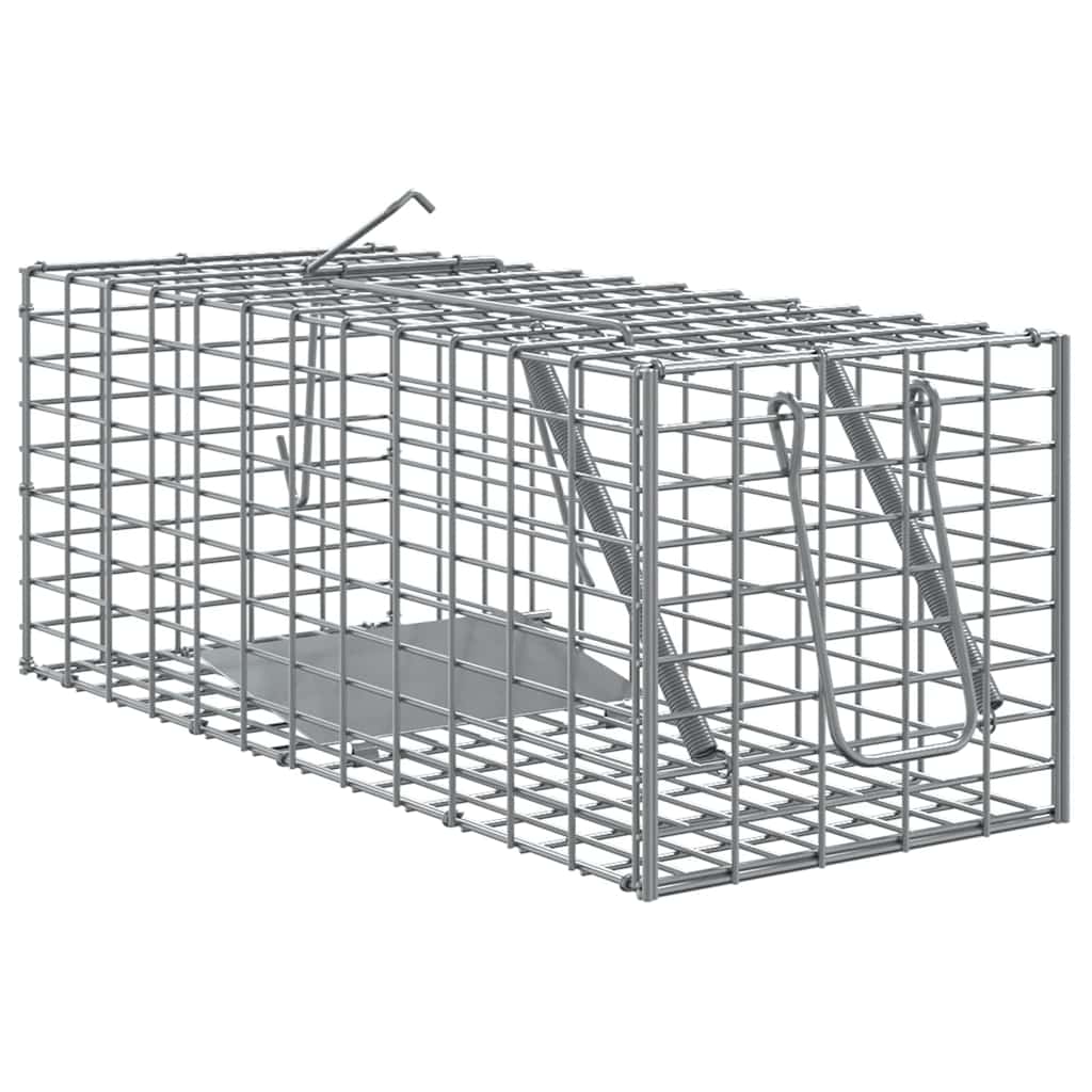 Trappola Per Animali Antracite 31 X 13 X 12cm Acciaio
