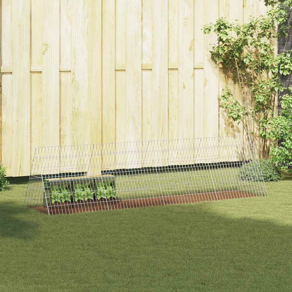 Gabbia Per Conigli Argento 650 X 55 X 55 Cm Acciaio Zincato