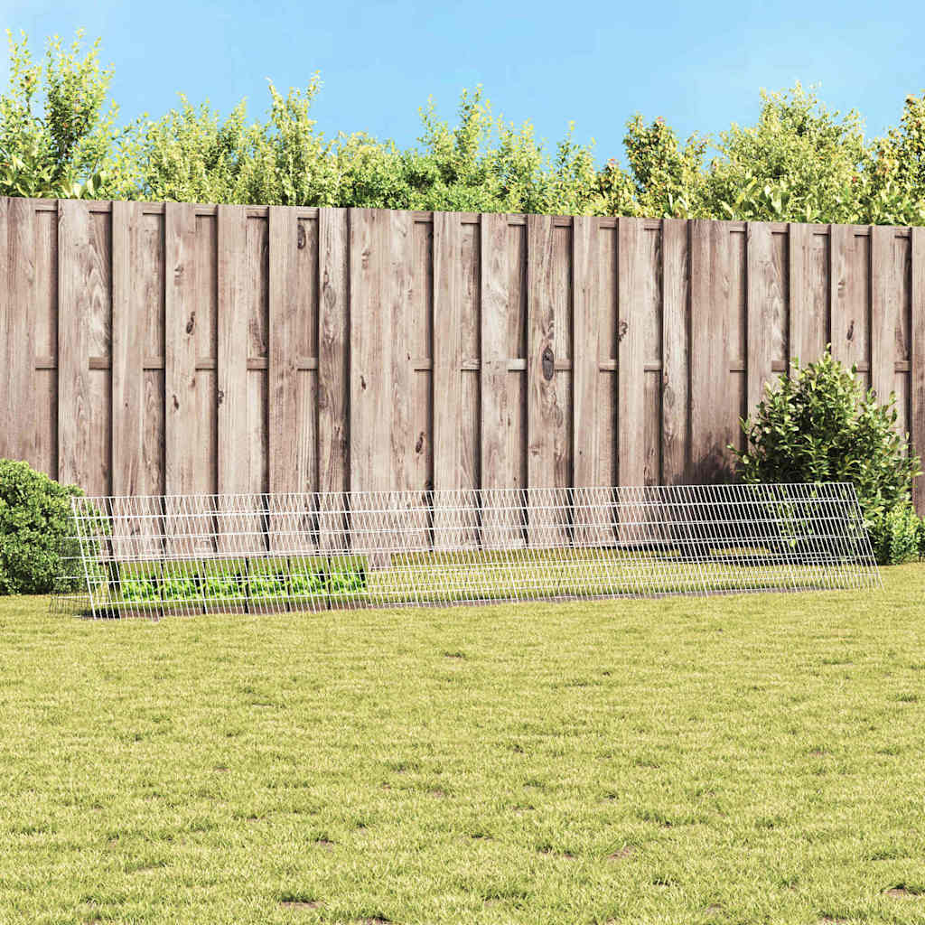 Gabbia Per Conigli Argento 650 X 55 X 55 Cm Acciaio Zincato