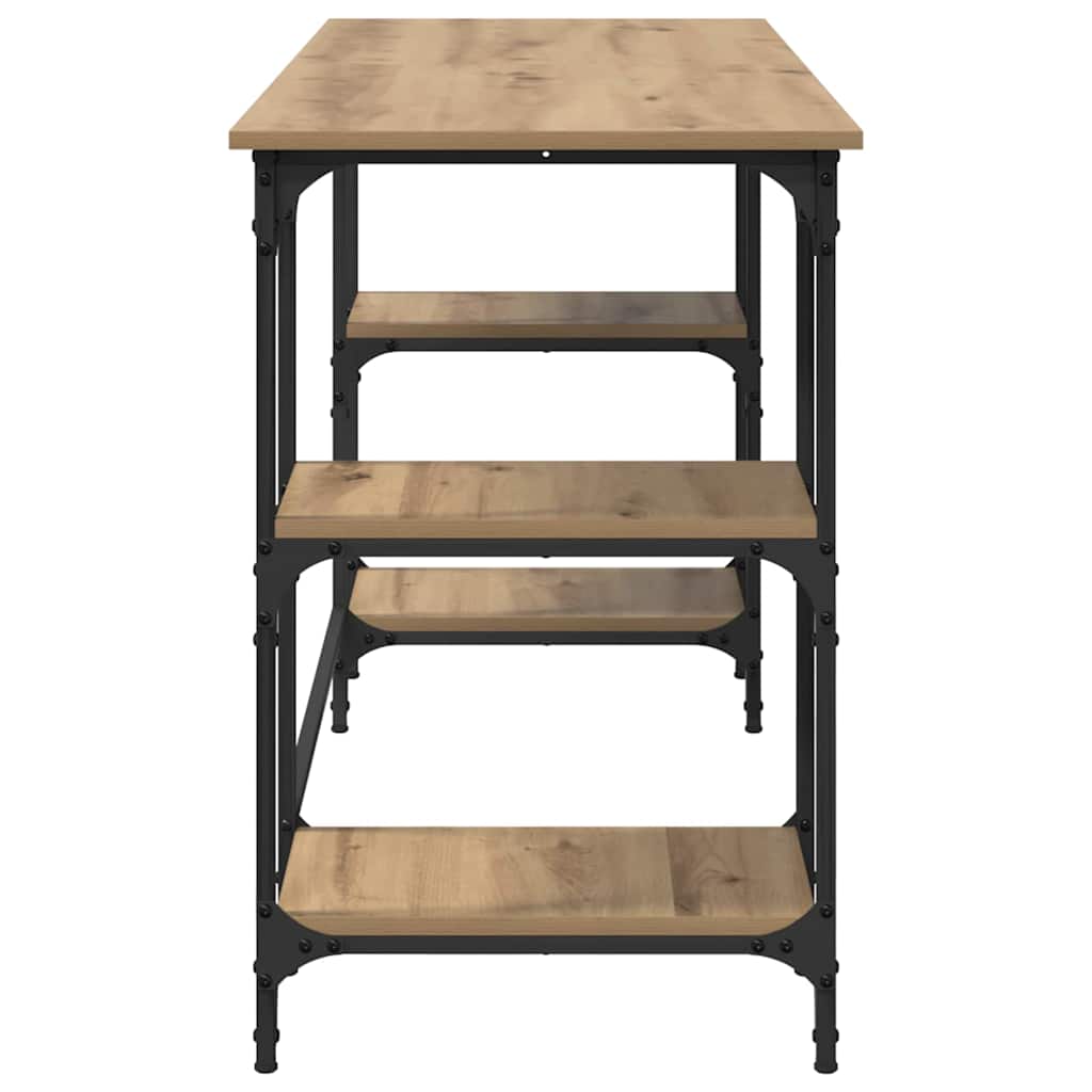 Scrivania Rovere Artigianale 140 X 50 X 75 Cm Legno Multistrato - Image 6