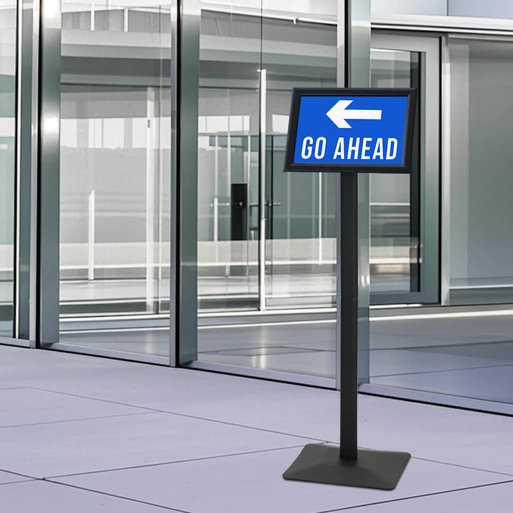 Supporto Poster A Piedistallo Nero A4 Alluminio E Pvc - Image 4