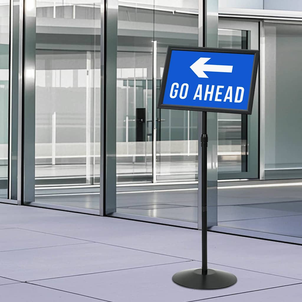 Supporto Poster A Piedistallo Nero A3 Alluminio E Pvc - Image 4