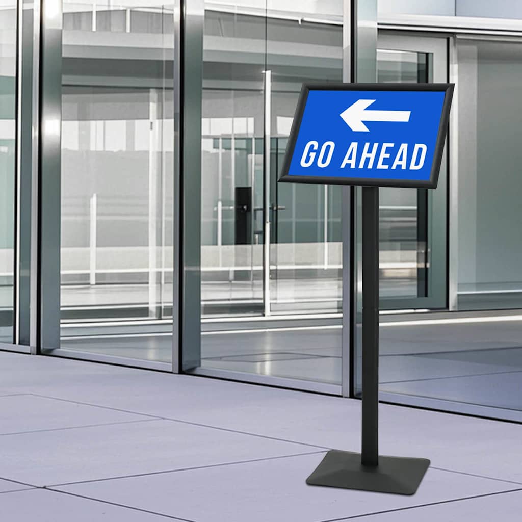 Supporto Poster A Piedistallo Nero A3 Alluminio E Pvc - Image 4