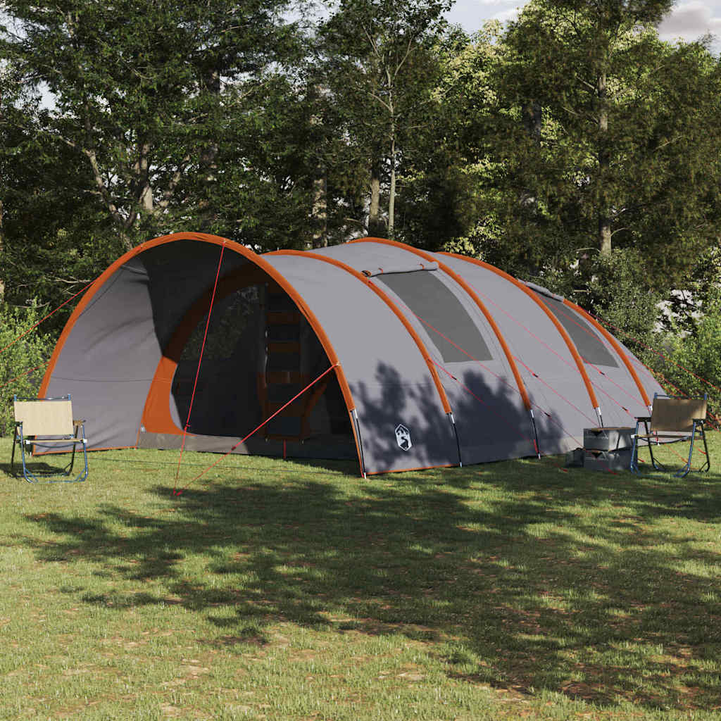 Tenda A Tunnel Con Tetto Grigio E Arancione 710 X 460 X 245 cm