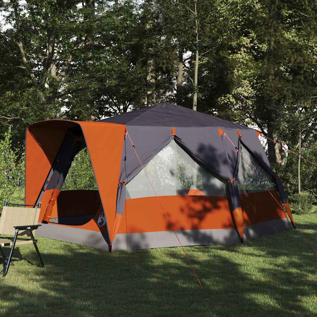 Tenda Capanna Con Tetto Grigio E Arancione 400 X 350 X 212 cm