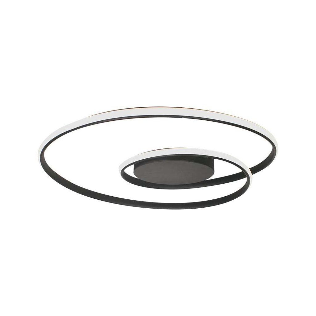 48w Led Designer Ceiling Light 600*50mm Triac Dimmable 4000k Black