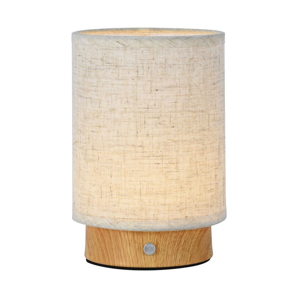 3w Led Fabric Table Lamp 3000k Beige Body