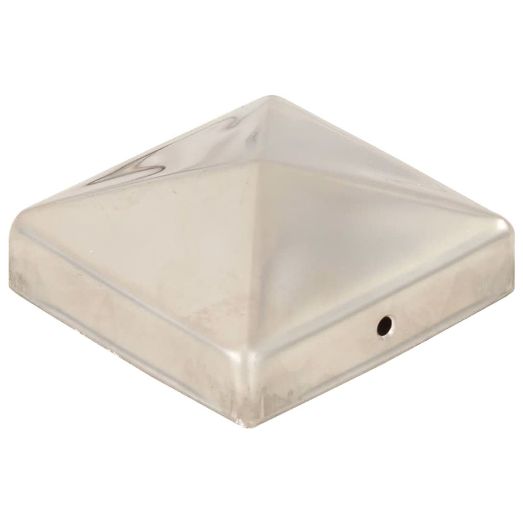 Tappi Per Pali A Piramide 6 Pz In Acciaio Inox 81x81 mm