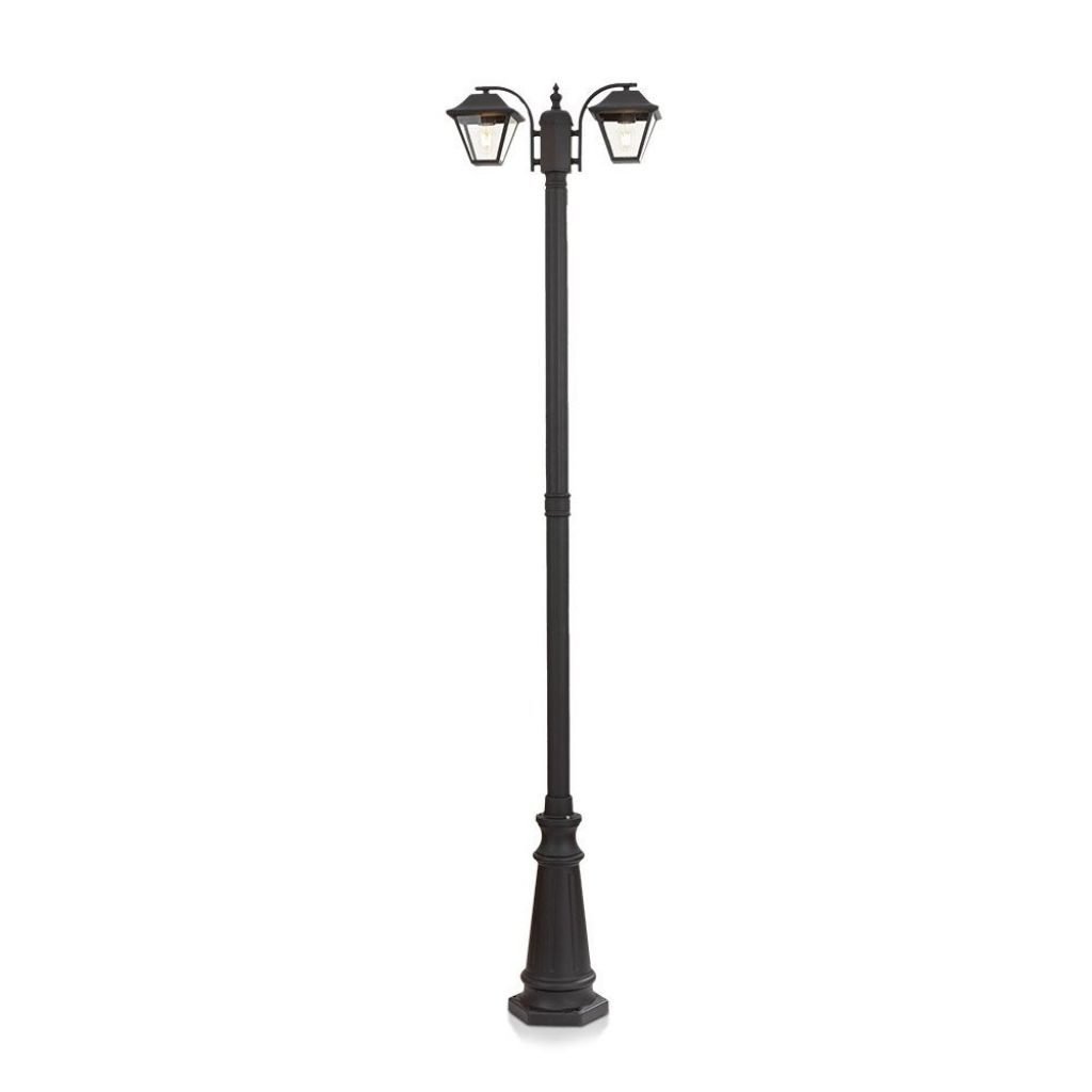 Pole Lamp 2xe27 2280mm Ip44 Black