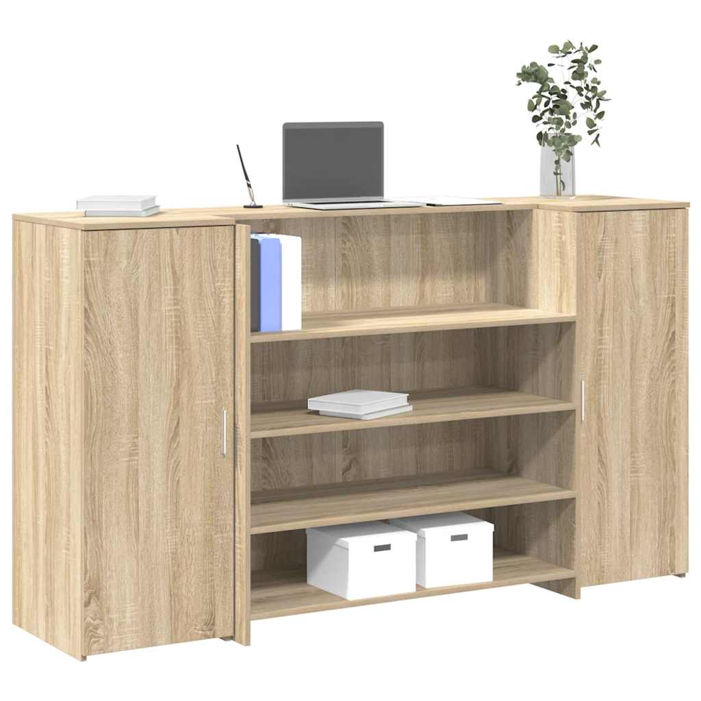 Banco Reception Rovere Sonoma 180x50x103,5 Cm Legno Multistrato