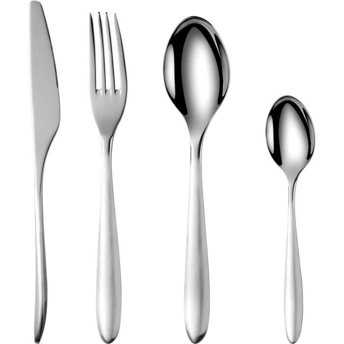 Set Posate - Arthur Martin - Am0211 - 24 Pezzi - Acciaio Inossidabile - Finitura Lucida A Specchio