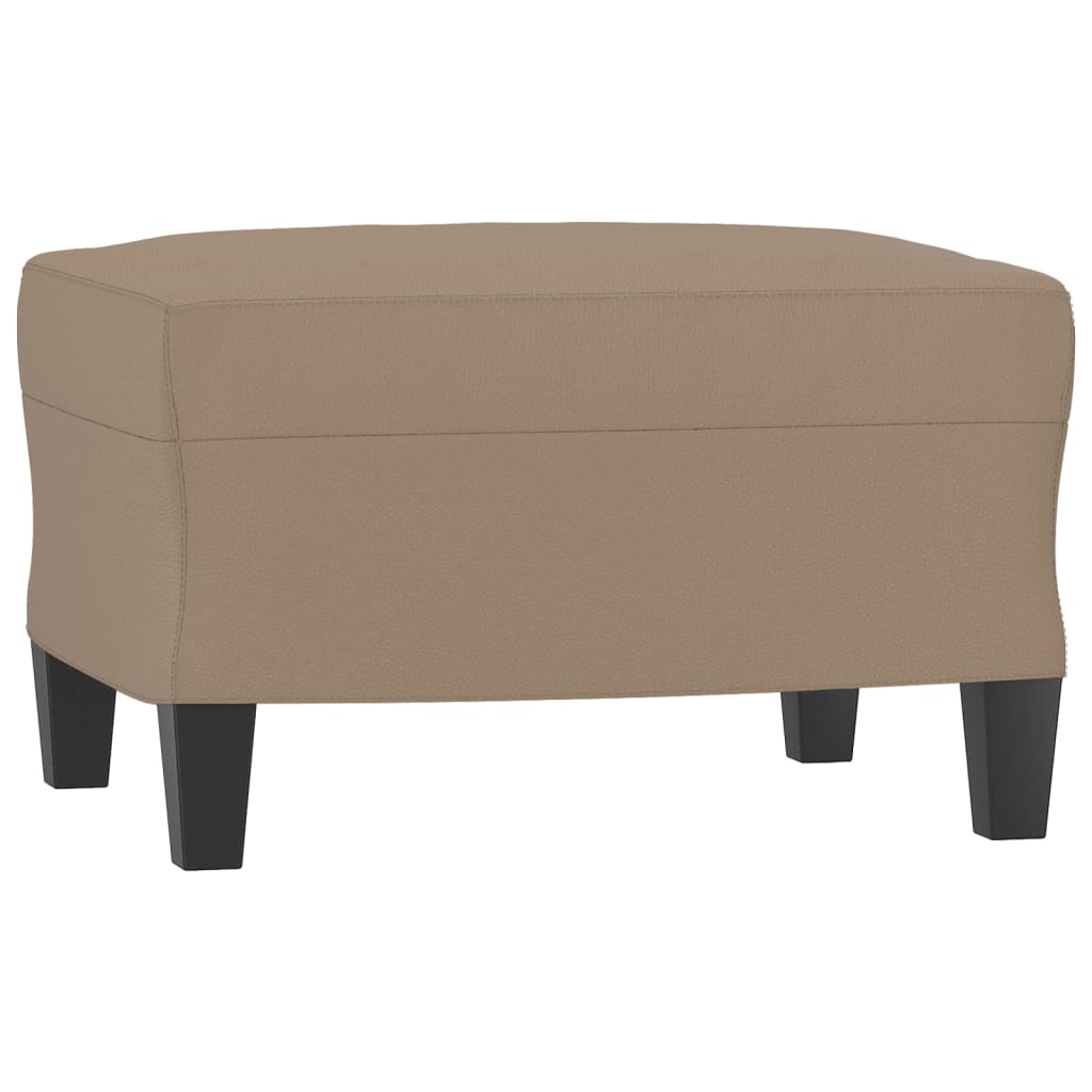 Set Di Divani 3 Pz Con Cuscini Cappuccino In Similpelle - Image 4