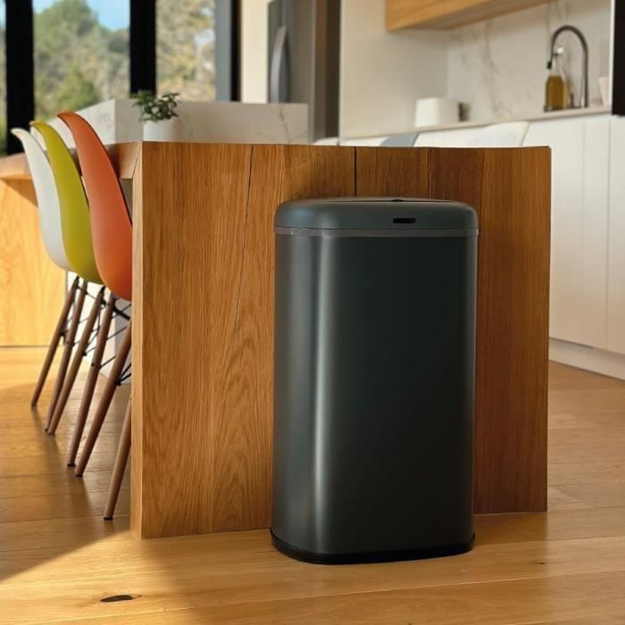 Pattumiera Da Cucina Automatica - Logan - Kitchen Move - 58 L - Acciaio Inossidabile Grigio Opaco Con Reggetta - Image 3