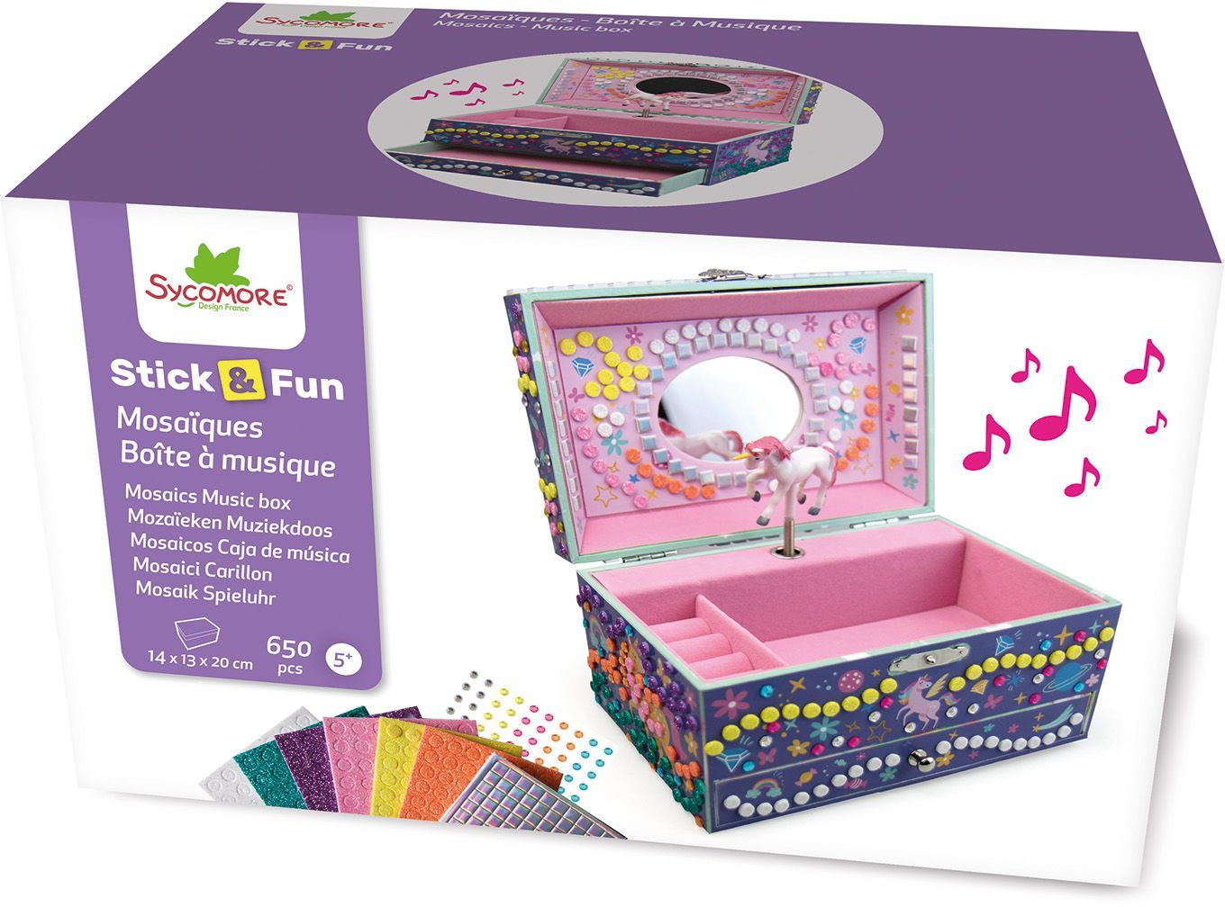 Sycomore - Music Box Dimensions: 19 X 12,5 X 11,8 Personalizza