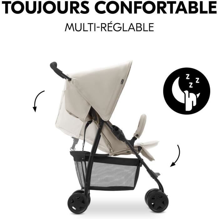 Hauck - Passeggino - Sport - Pieghevole E Reclinabile - Capottina Parasole - 4 Ruote - Blu